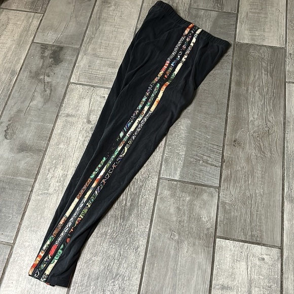 Adidas X The FARM Jardim Agharta Leggings Women’s XS black mixed print pant - Picture 6 of 8